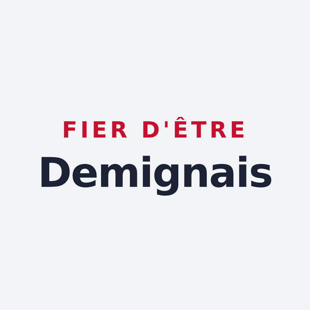 Poster « Fier d'être Demignais » — design pour Demigny