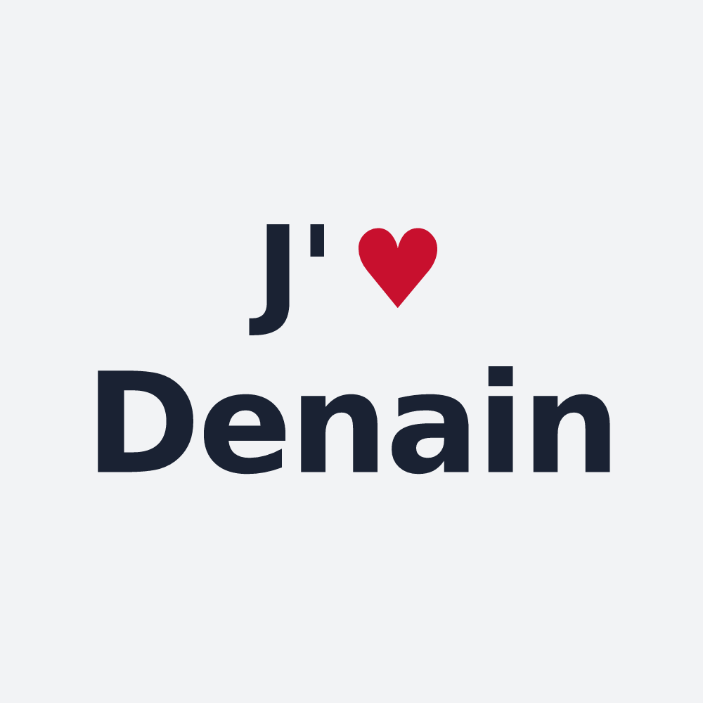 Poster personnalisé Denain — design J'aime Denain