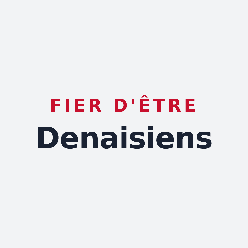 Poster « Fier d'être Denaisiens » — design pour Denain