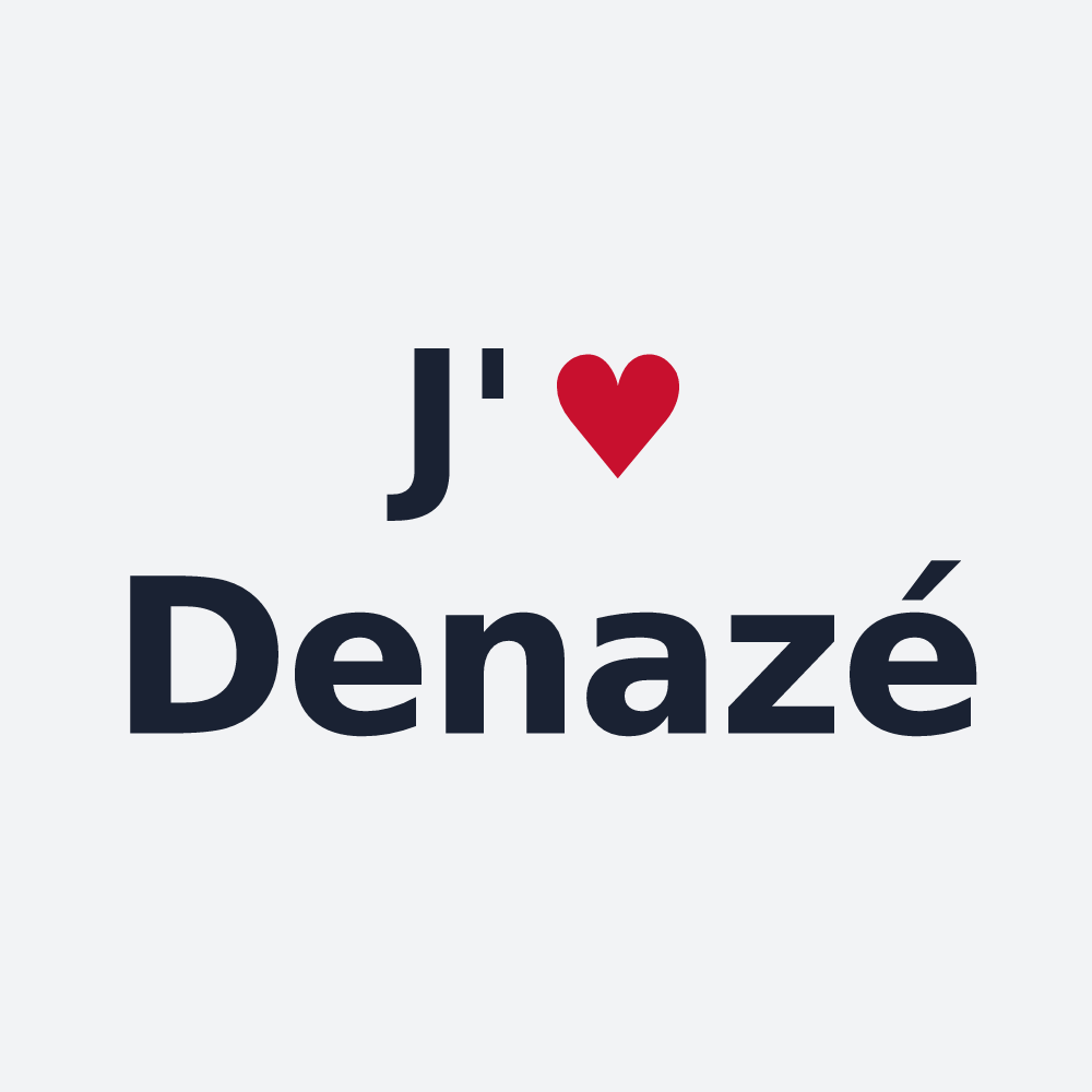 Poster personnalisé Denazé — design J'aime Denazé