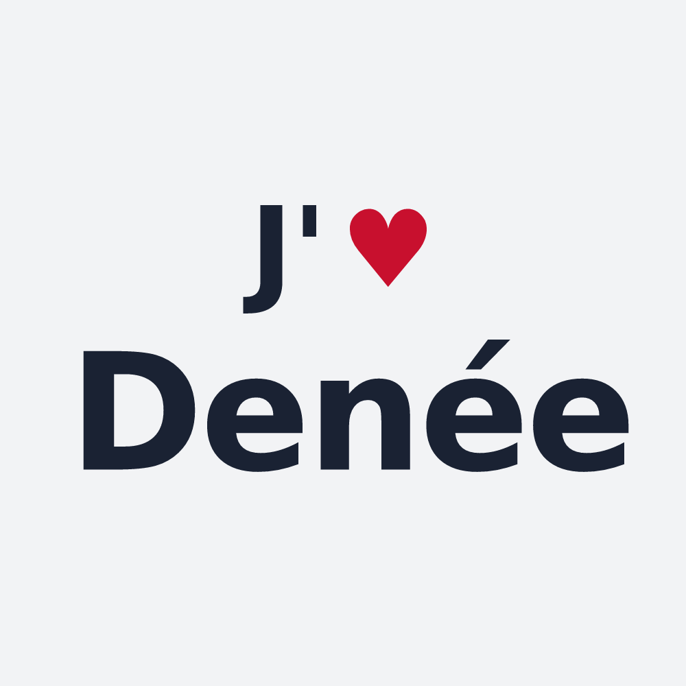 Poster personnalisé Denée — design J'aime Denée