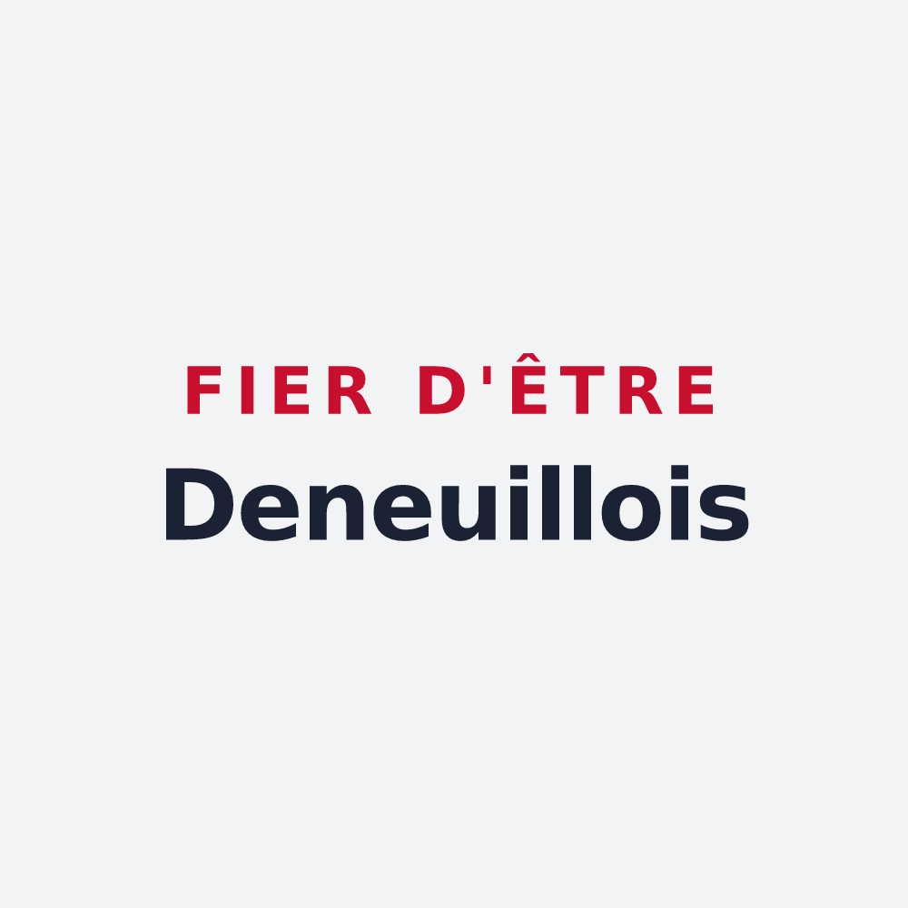 Poster « Fier d'être Deneuillois » — design pour Deneuille-les-Mines