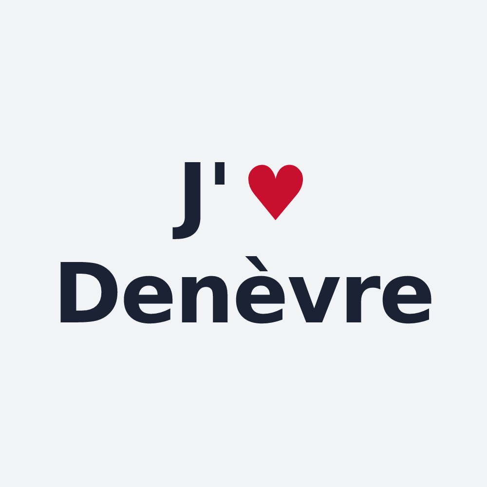 Poster personnalisé Denèvre — design J'aime Denèvre