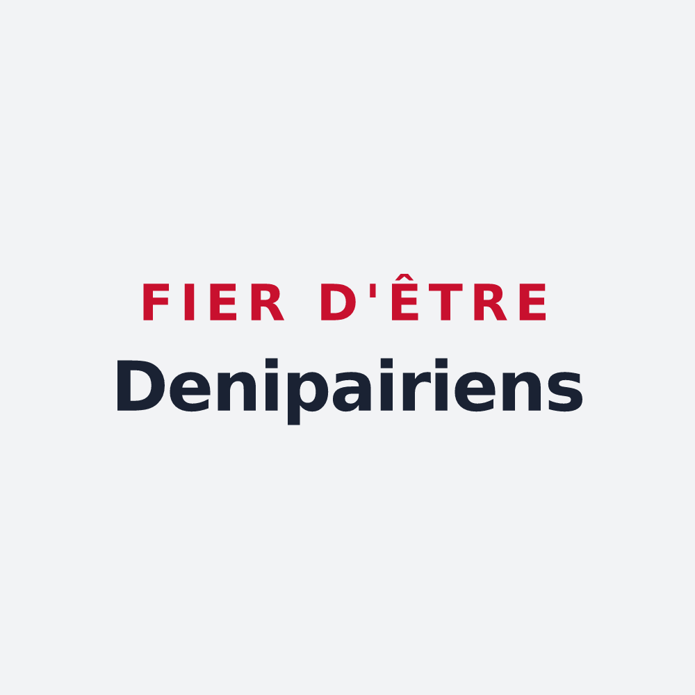 Poster « Fier d'être Denipairiens » — design pour Denipaire