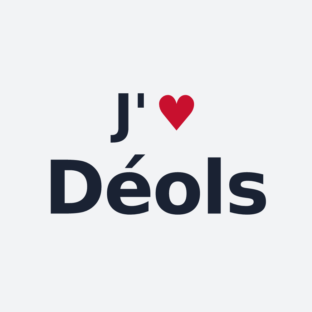 Poster personnalisé Déols — design J'aime Déols