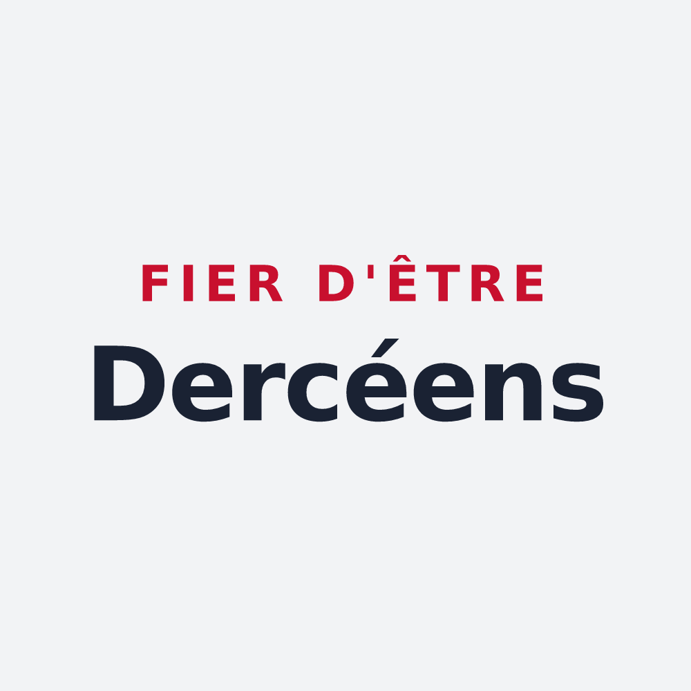 Poster « Fier d'être Dercéens » — design pour Dercé