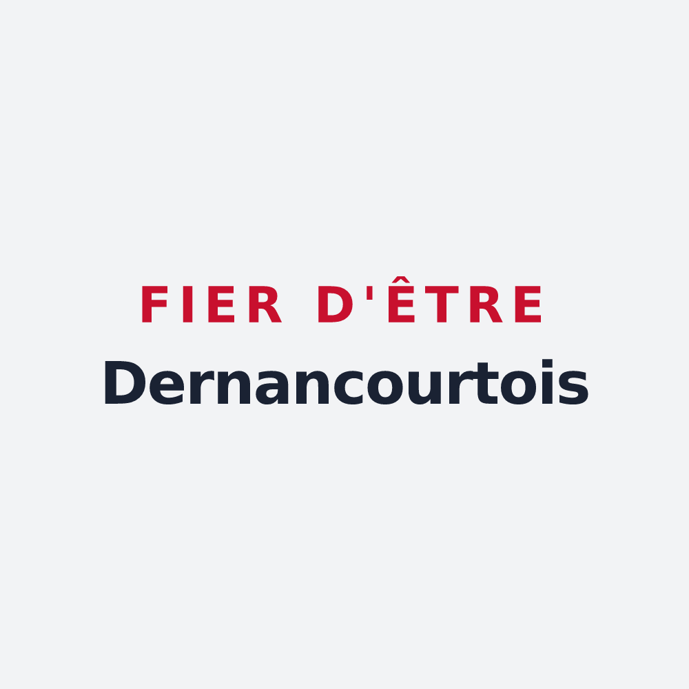 Poster « Fier d'être Dernancourtois » — design pour Dernancourt