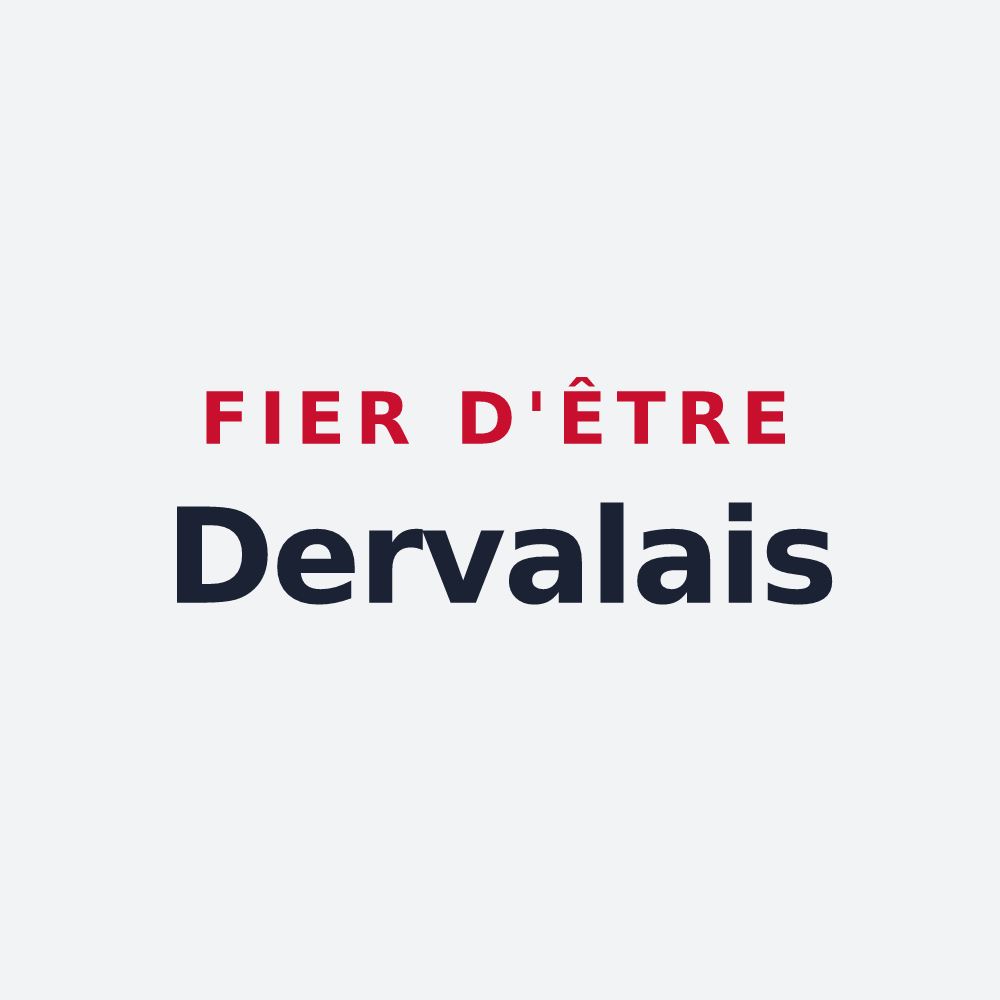 Poster « Fier d'être Dervalais » — design pour Derval
