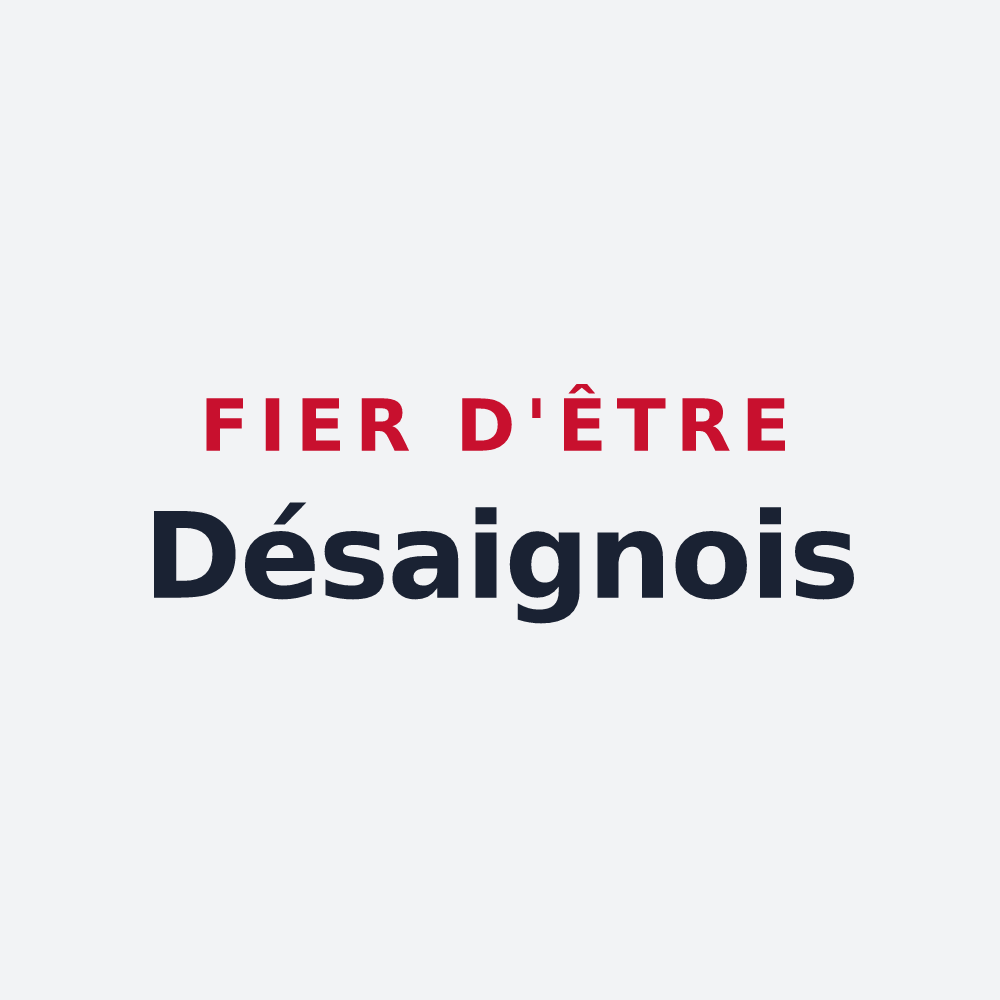 Poster « Fier d'être Désaignois » — design pour Désaignes