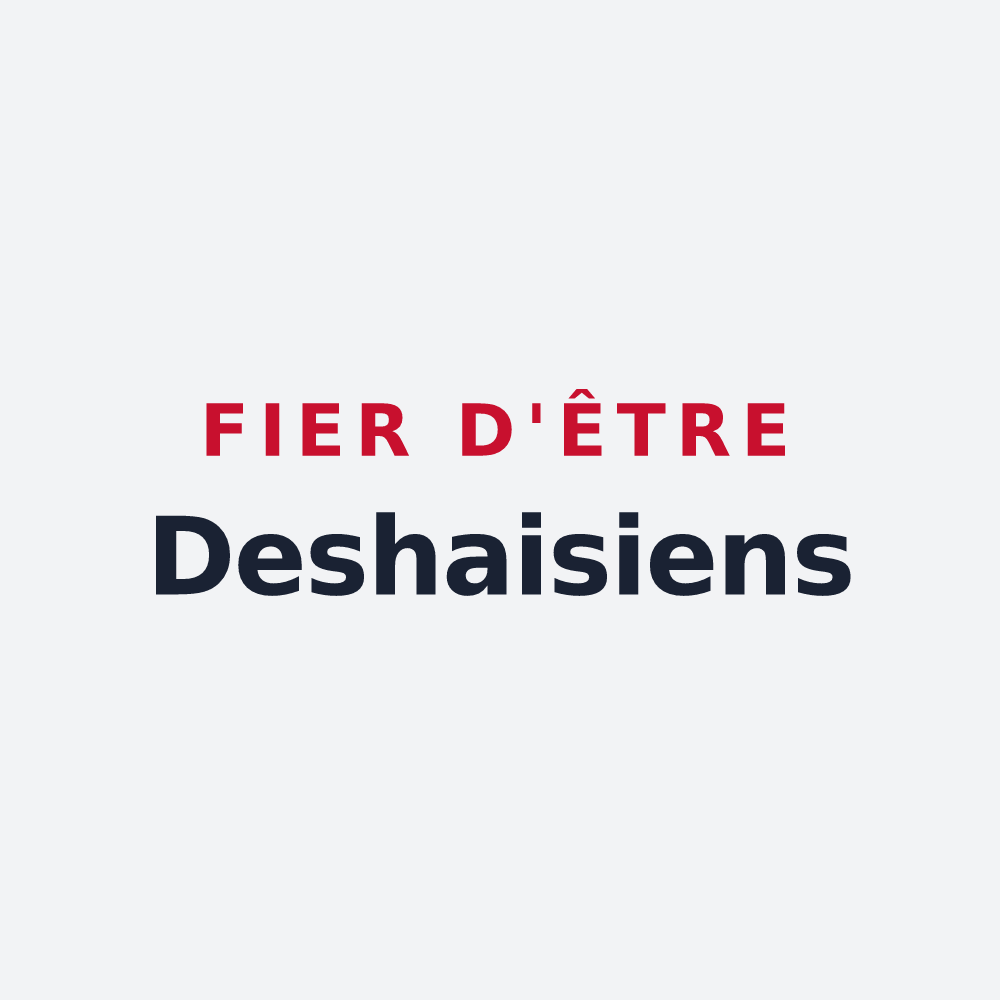 Poster « Fier d'être Deshaisiens » — design pour Deshaies