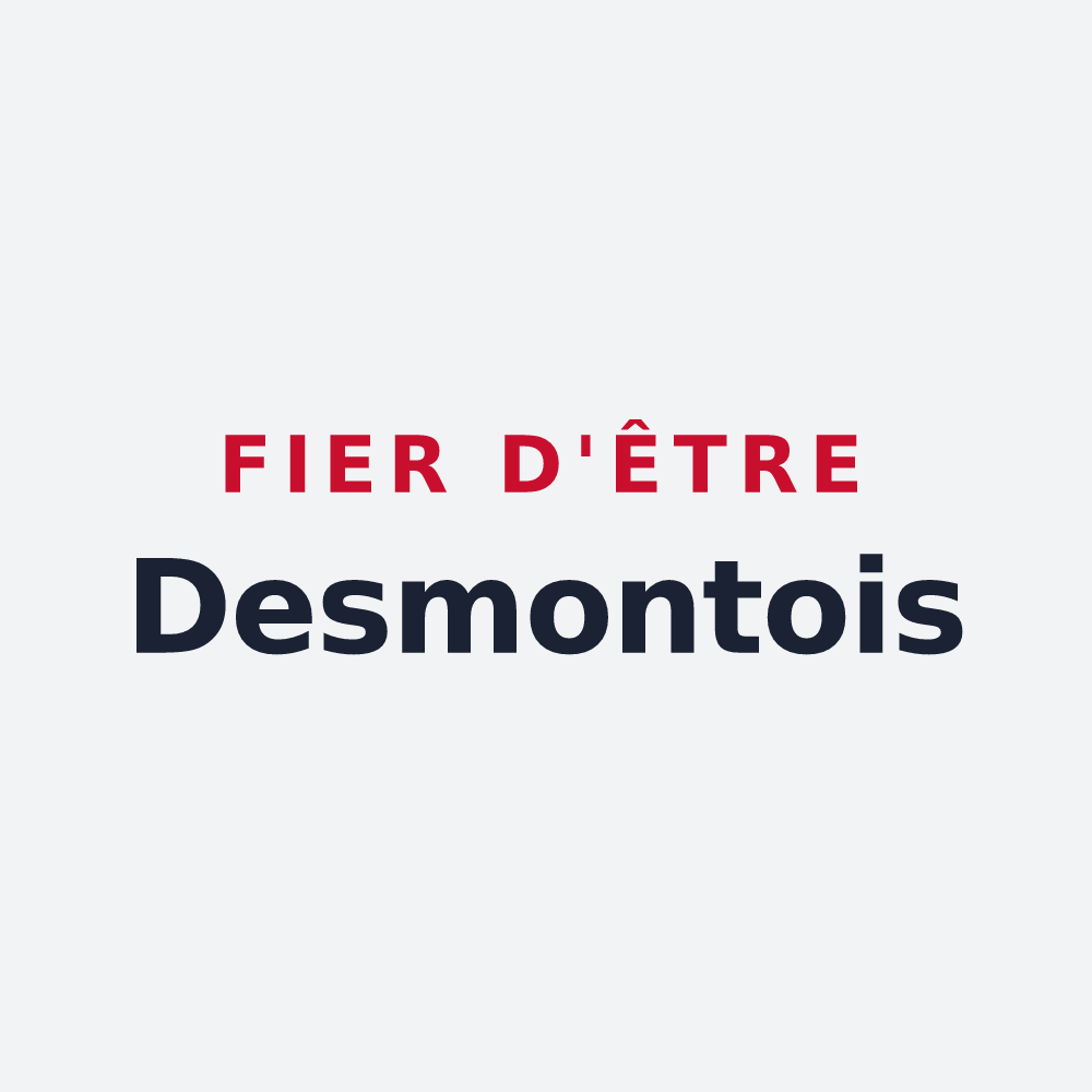 Poster « Fier d'être Desmontois » — design pour Desmonts