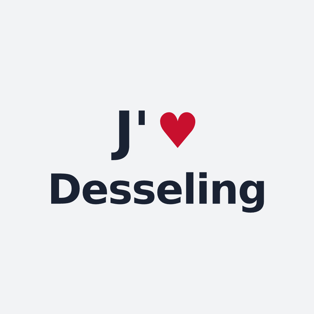 Poster personnalisé Desseling — design J'aime Desseling