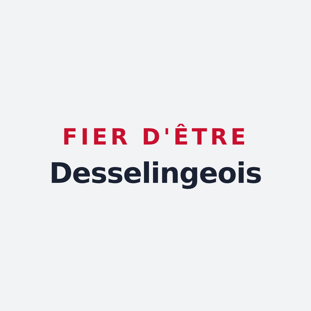 Poster « Fier d'être Desselingeois » — design pour Desseling