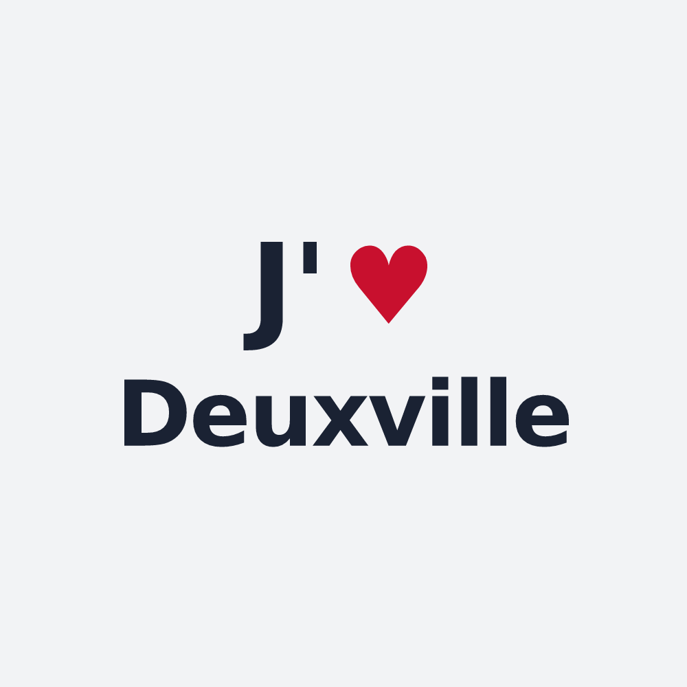 Poster personnalisé Deuxville — design J'aime Deuxville