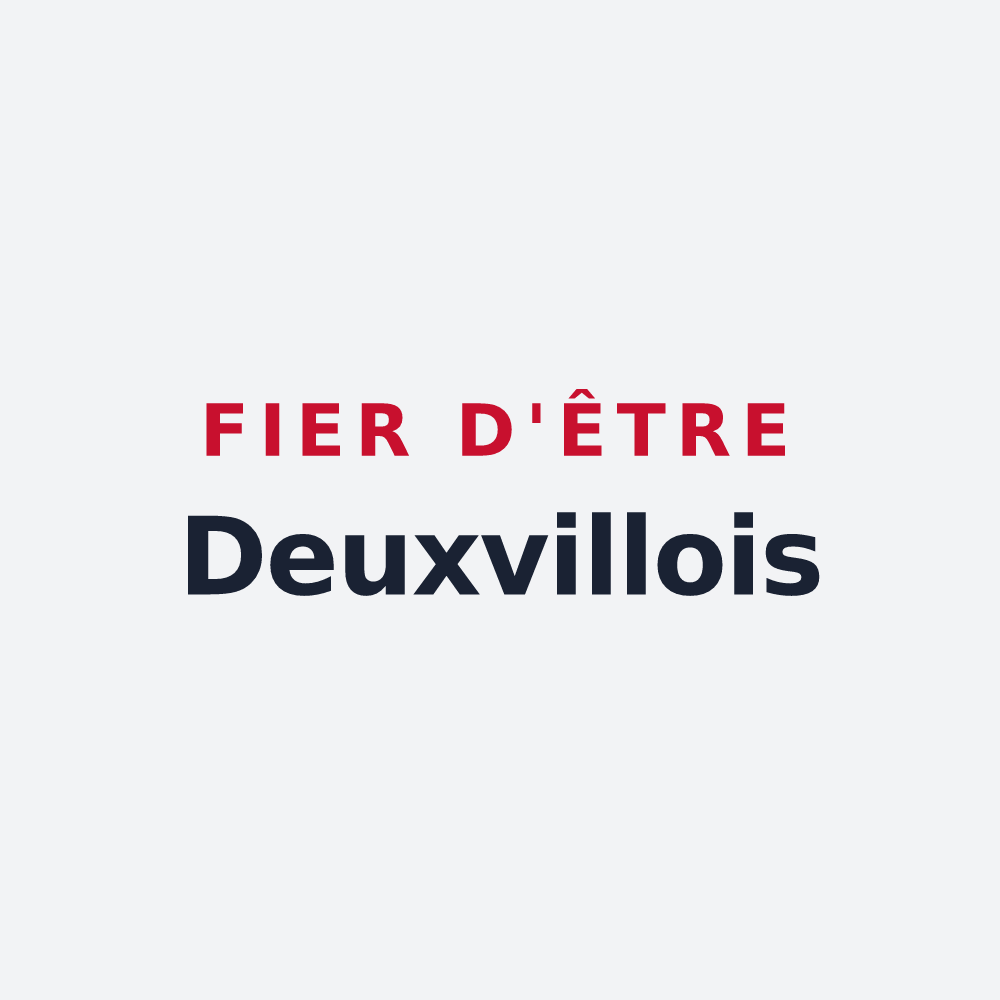 Poster « Fier d'être Deuxvillois » — design pour Deuxville