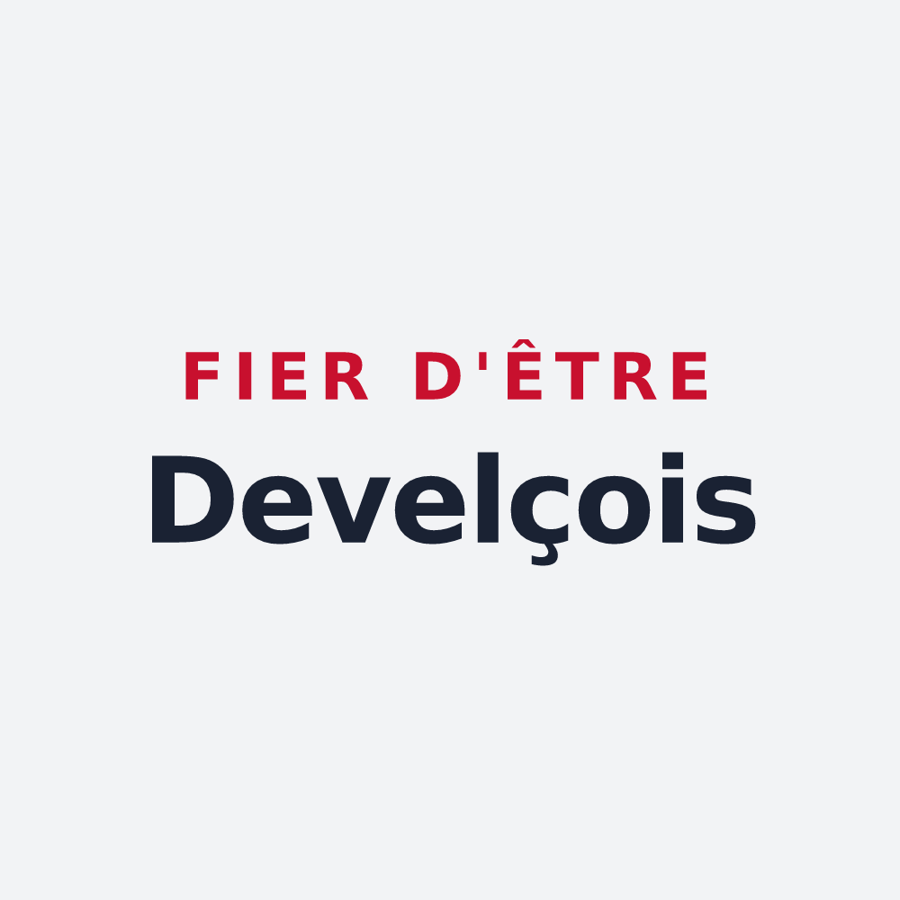 Poster « Fier d'être Develçois » — design pour Devecey