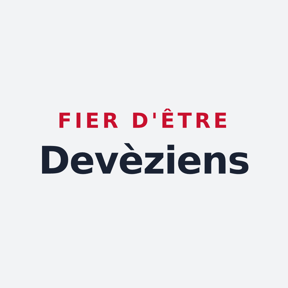 Poster « Fier d'être Devèziens » — design pour Devèze