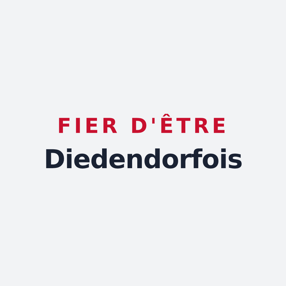 Poster « Fier d'être Diedendorfois » — design pour Diedendorf