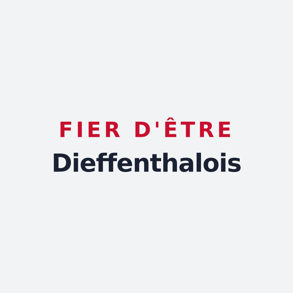 Poster « Fier d'être Dieffenthalois » — design pour Dieffenthal