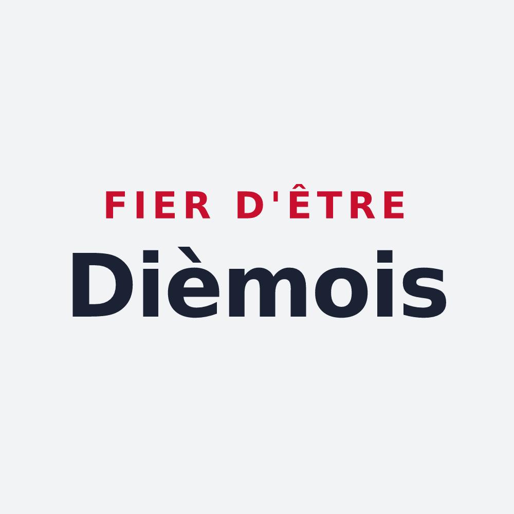 Poster « Fier d'être Dièmois » — design pour Dième