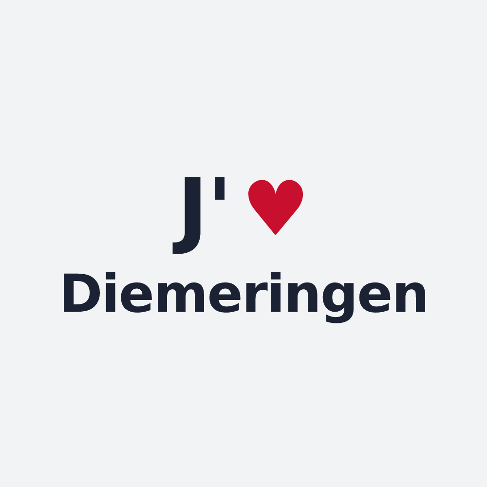 Poster personnalisé Diemeringen — design J'aime Diemeringen