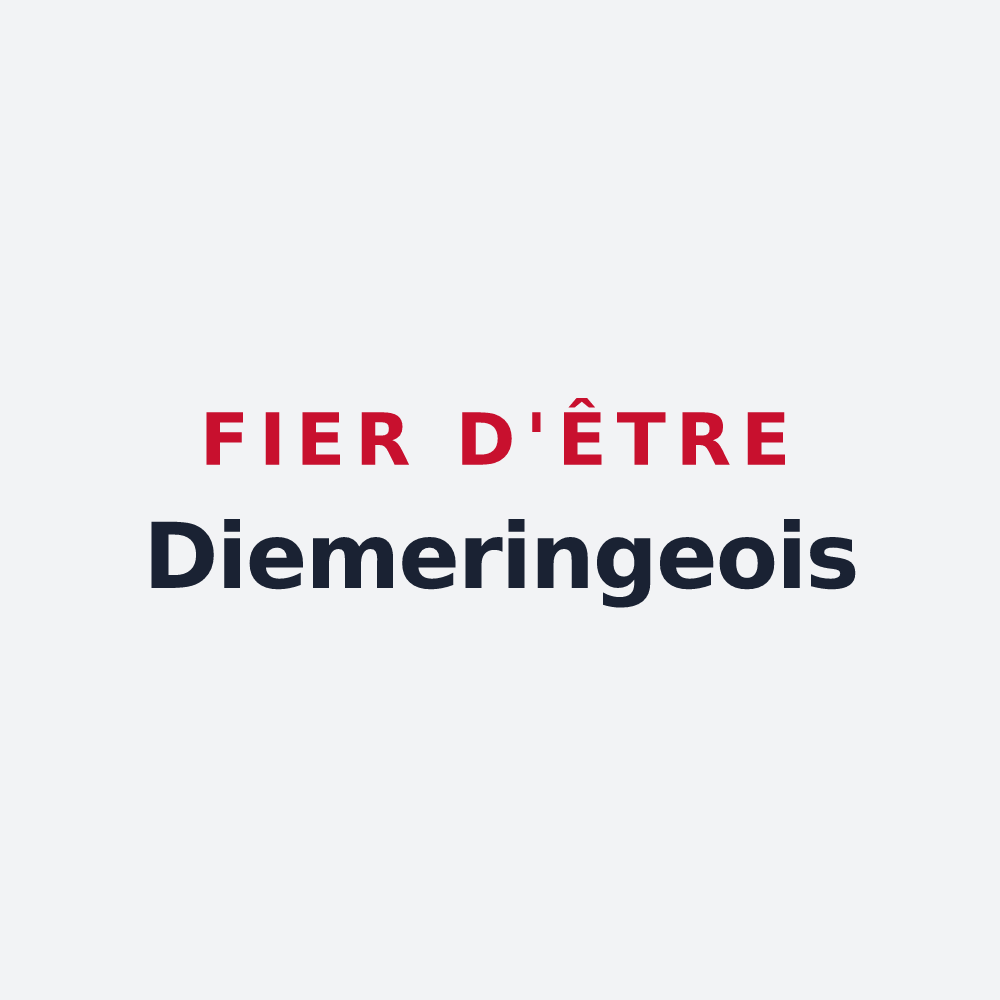 Poster « Fier d'être Diemeringeois » — design pour Diemeringen