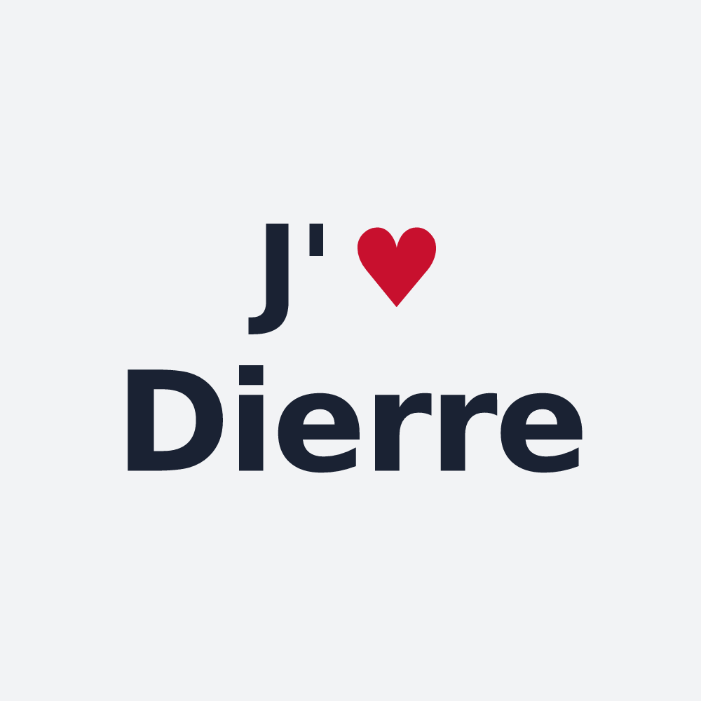 Poster personnalisé Dierre — design J'aime Dierre