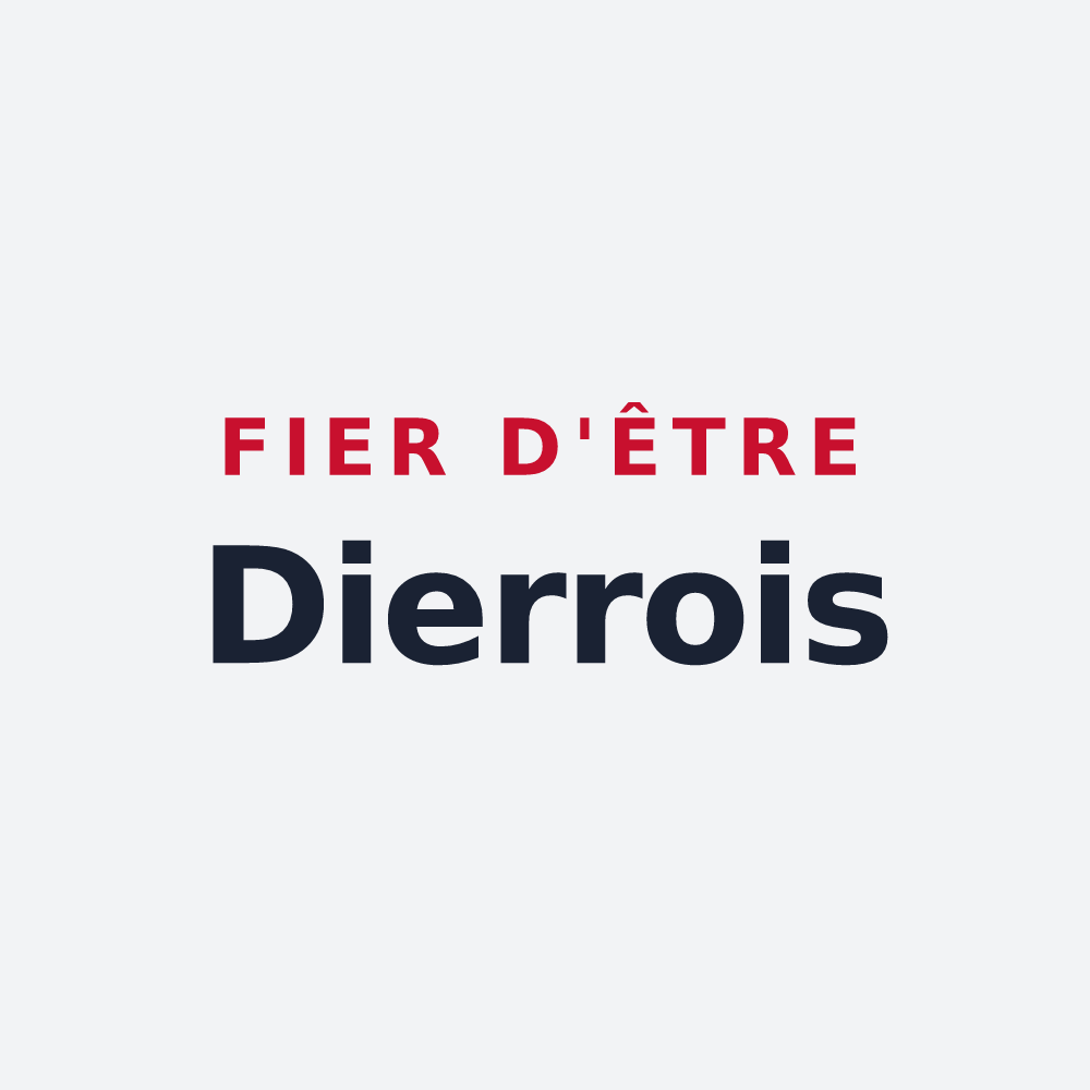 Poster « Fier d'être Dierrois » — design pour Dierre