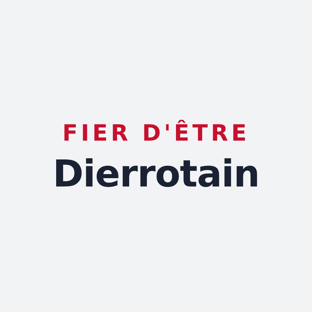 Poster « Fier d'être Dierrotain » — design pour Dierrey-Saint-Julien