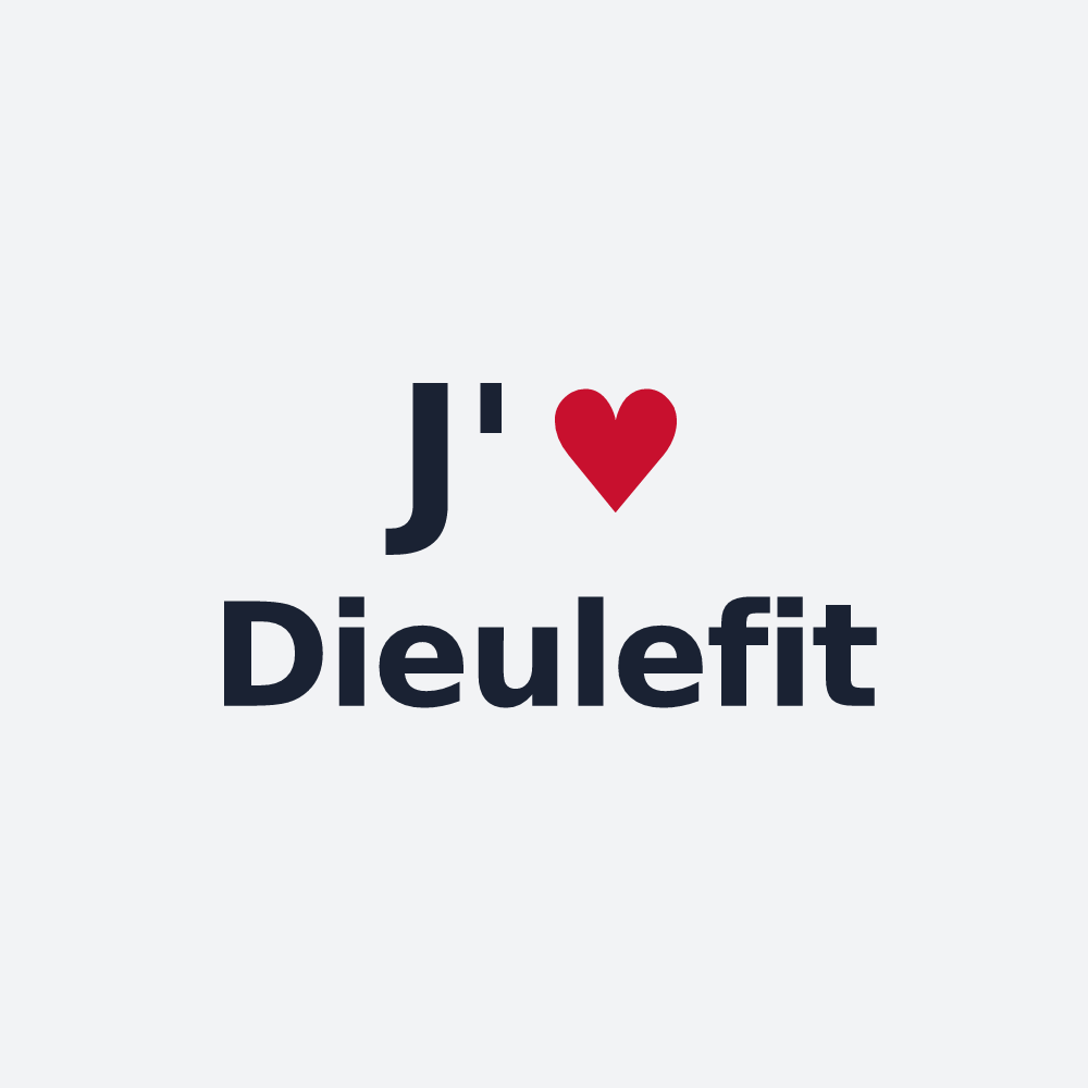 Poster personnalisé Dieulefit — design J'aime Dieulefit