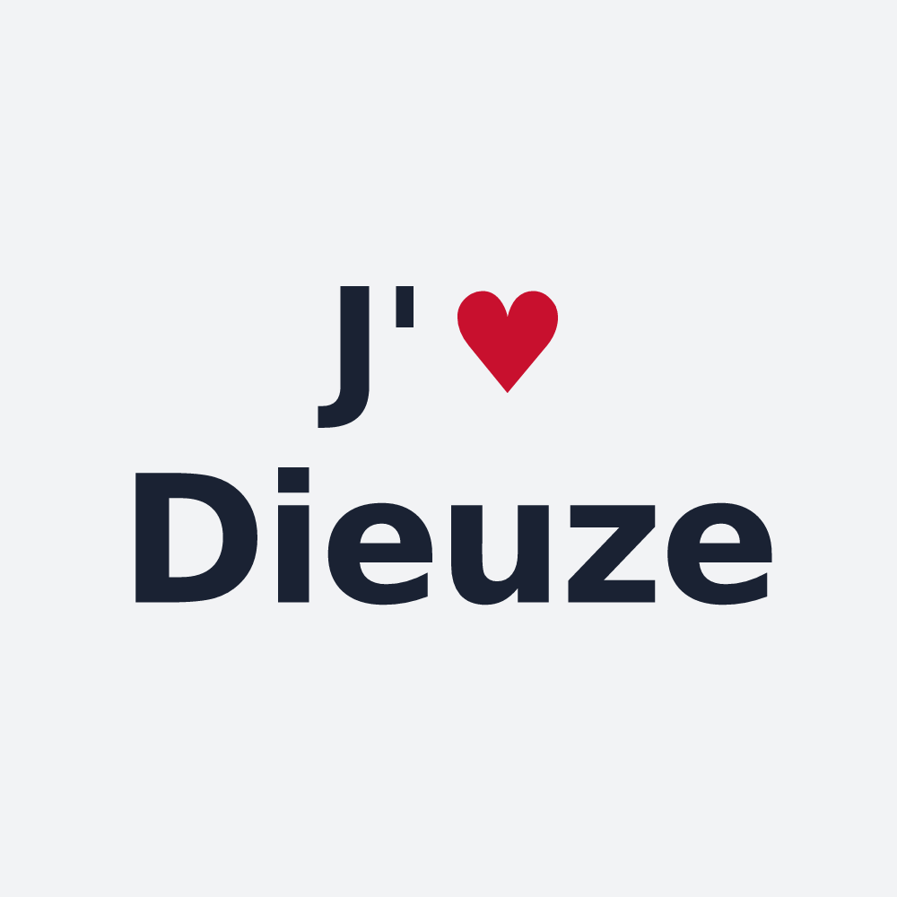 Poster personnalisé Dieuze — design « J'aime Dieuze » imprimé sur le poster