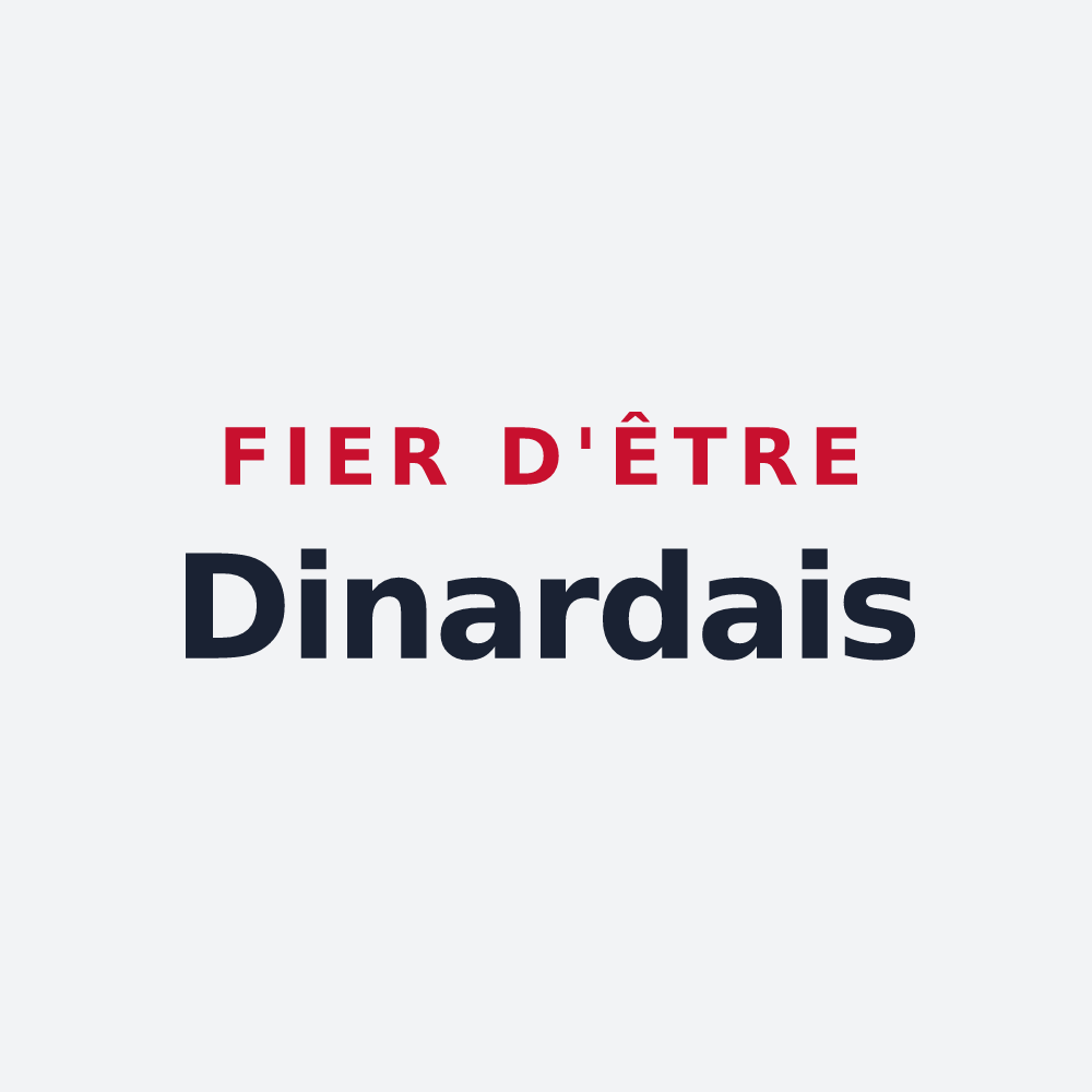 Poster « Fier d'être Dinardais » — design pour Dinard