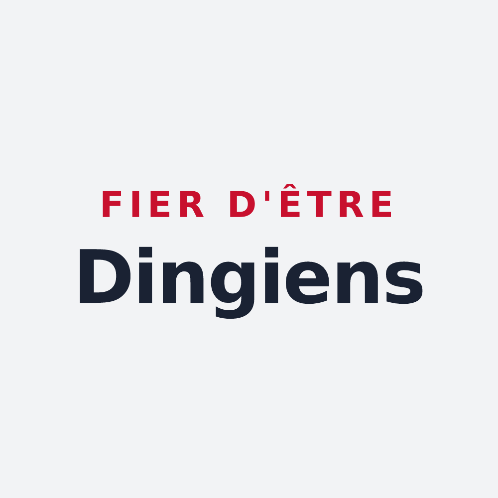 Poster « Fier d'être Dingiens » — design pour Dingy-Saint-Clair