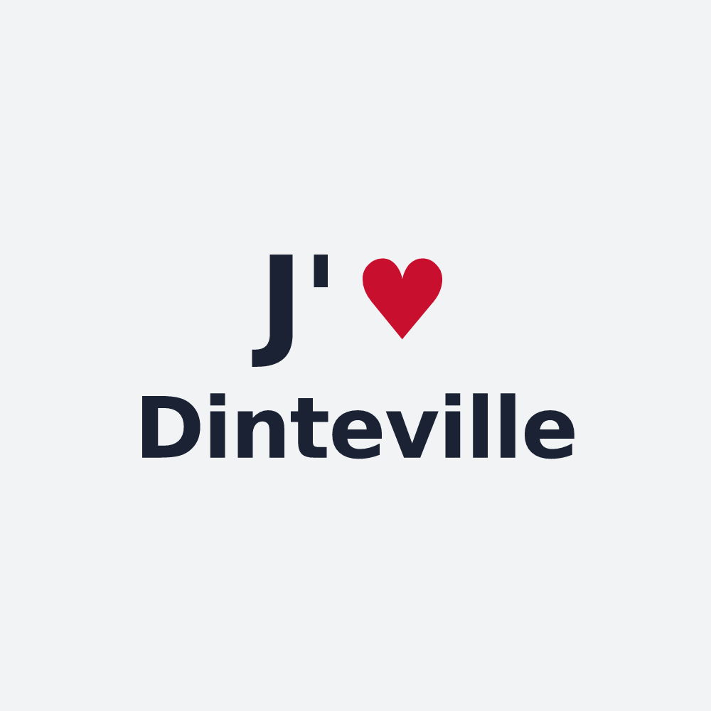 Poster personnalisé Dinteville — design J'aime Dinteville