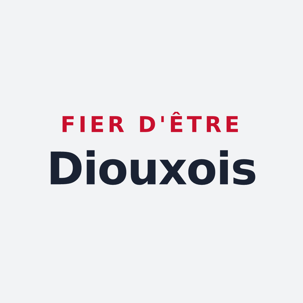 Poster « Fier d'être Diouxois » — design pour Diou