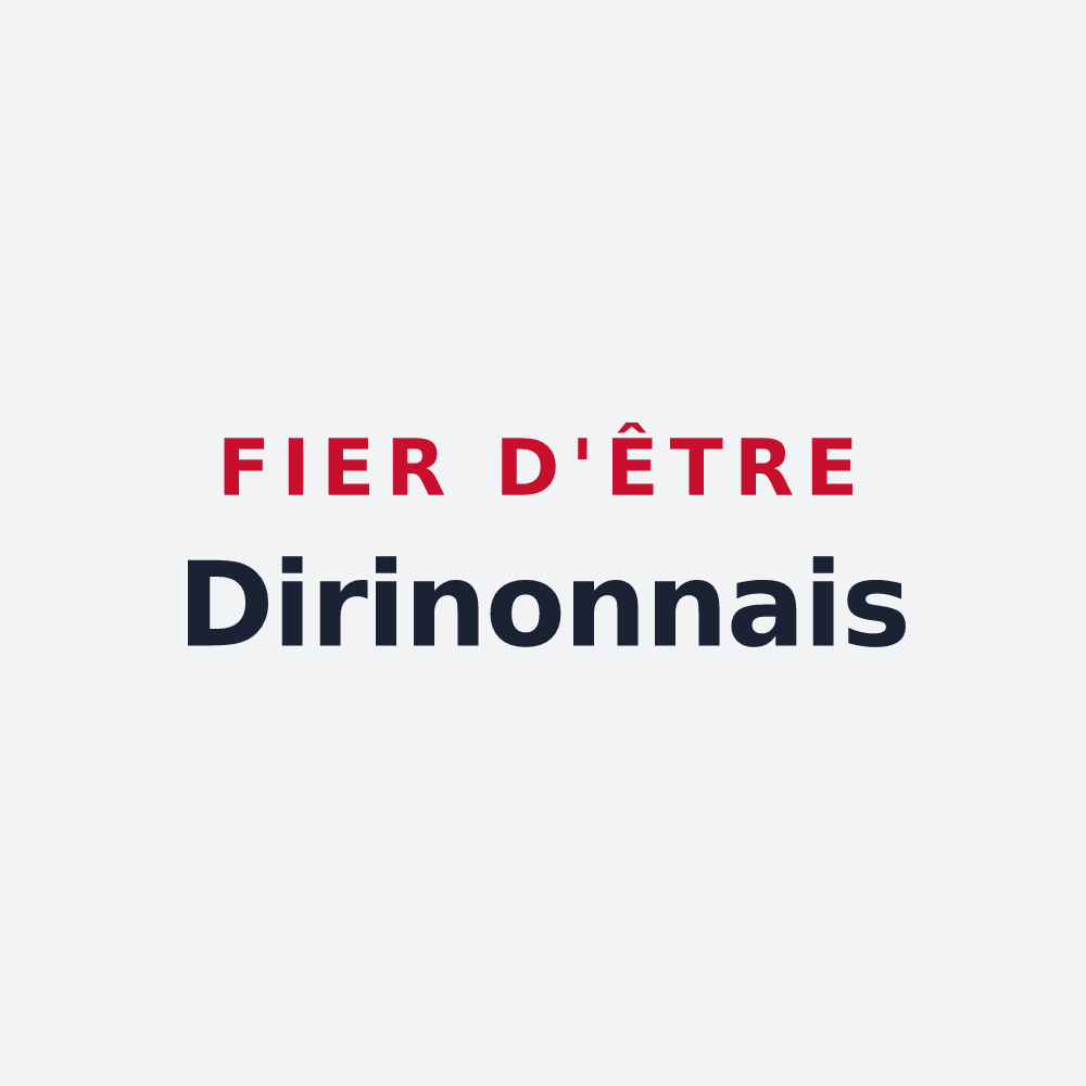 Poster « Fier d'être Dirinonnais » — design pour Dirinon