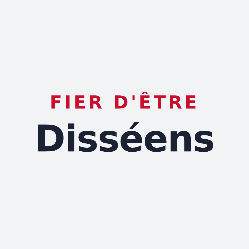 Poster « Fier d'être Disséens » — design pour Dissay