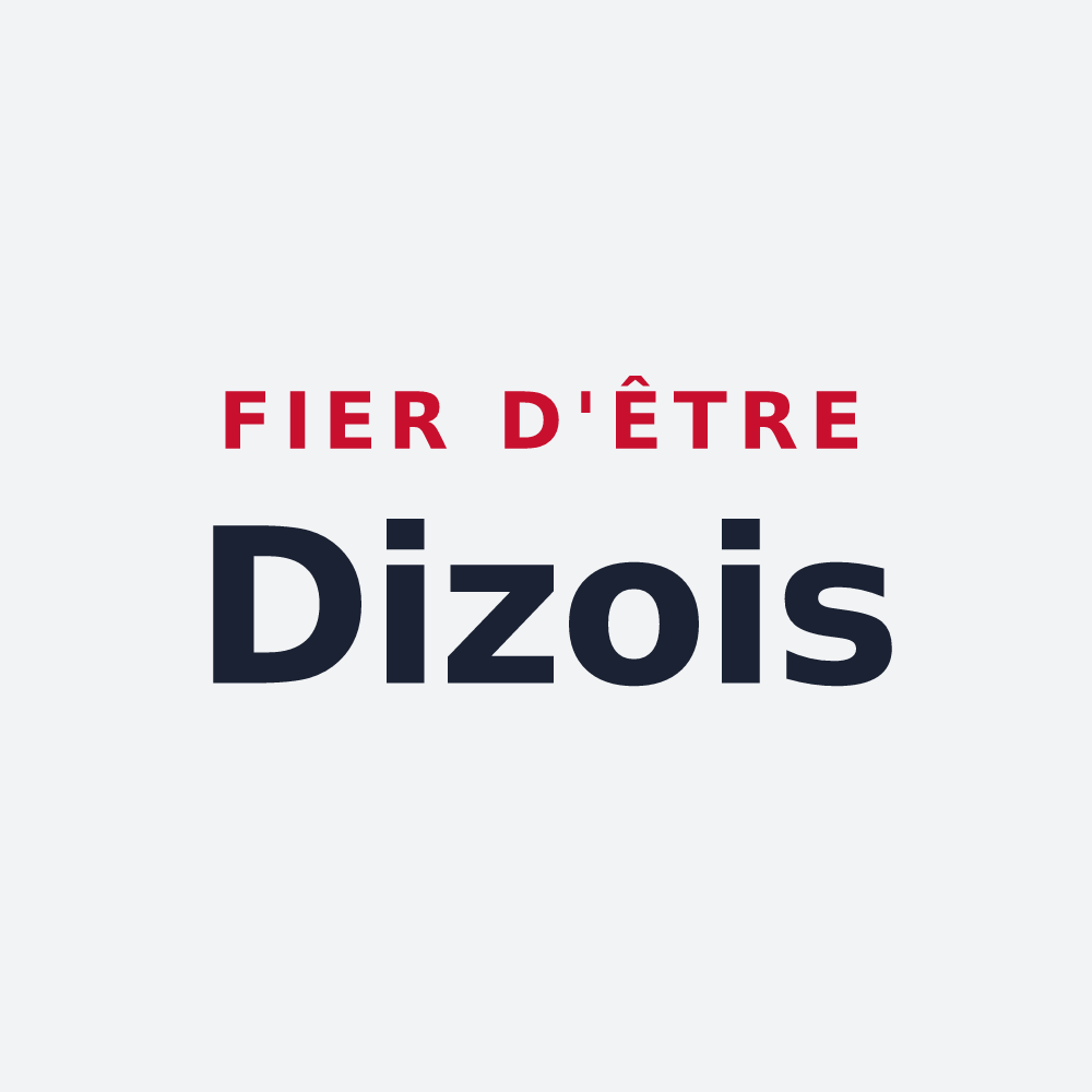 Poster « Fier d'être Dizois » — design pour Dizy-le-Gros