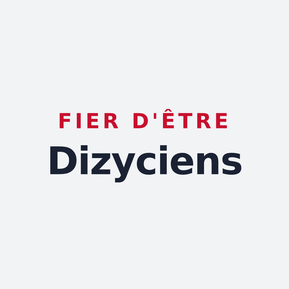 Poster « Fier d'être Dizyciens » — design pour Dizy