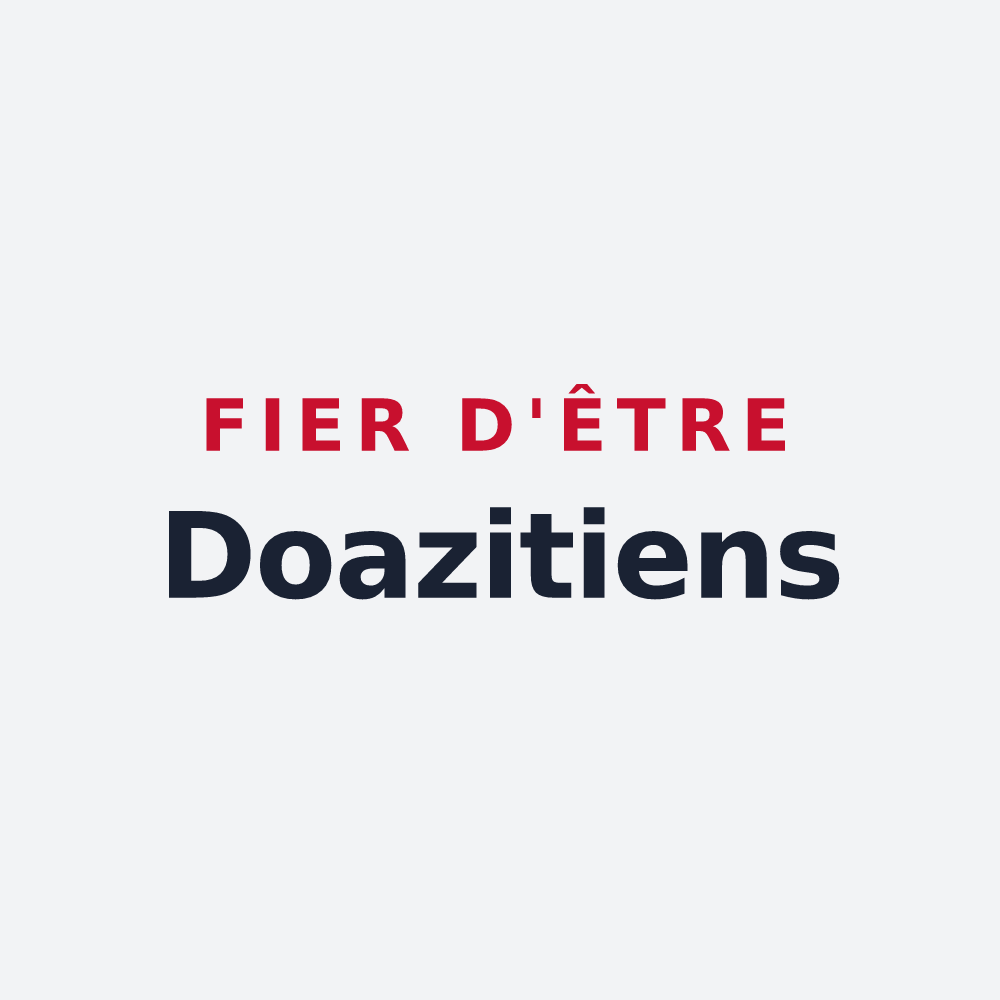 Poster « Fier d'être Doazitiens » — design pour Doazit