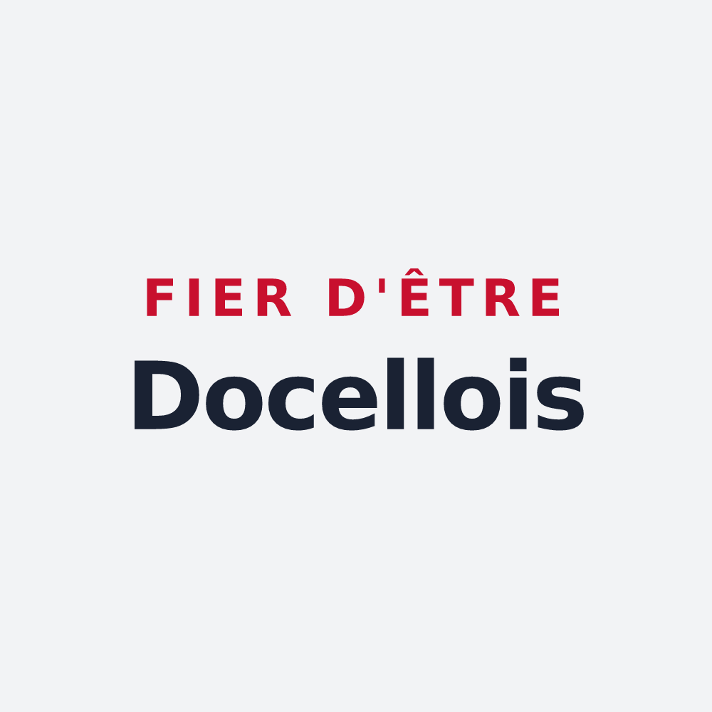 Poster « Fier d'être Docellois » — design pour Docelles