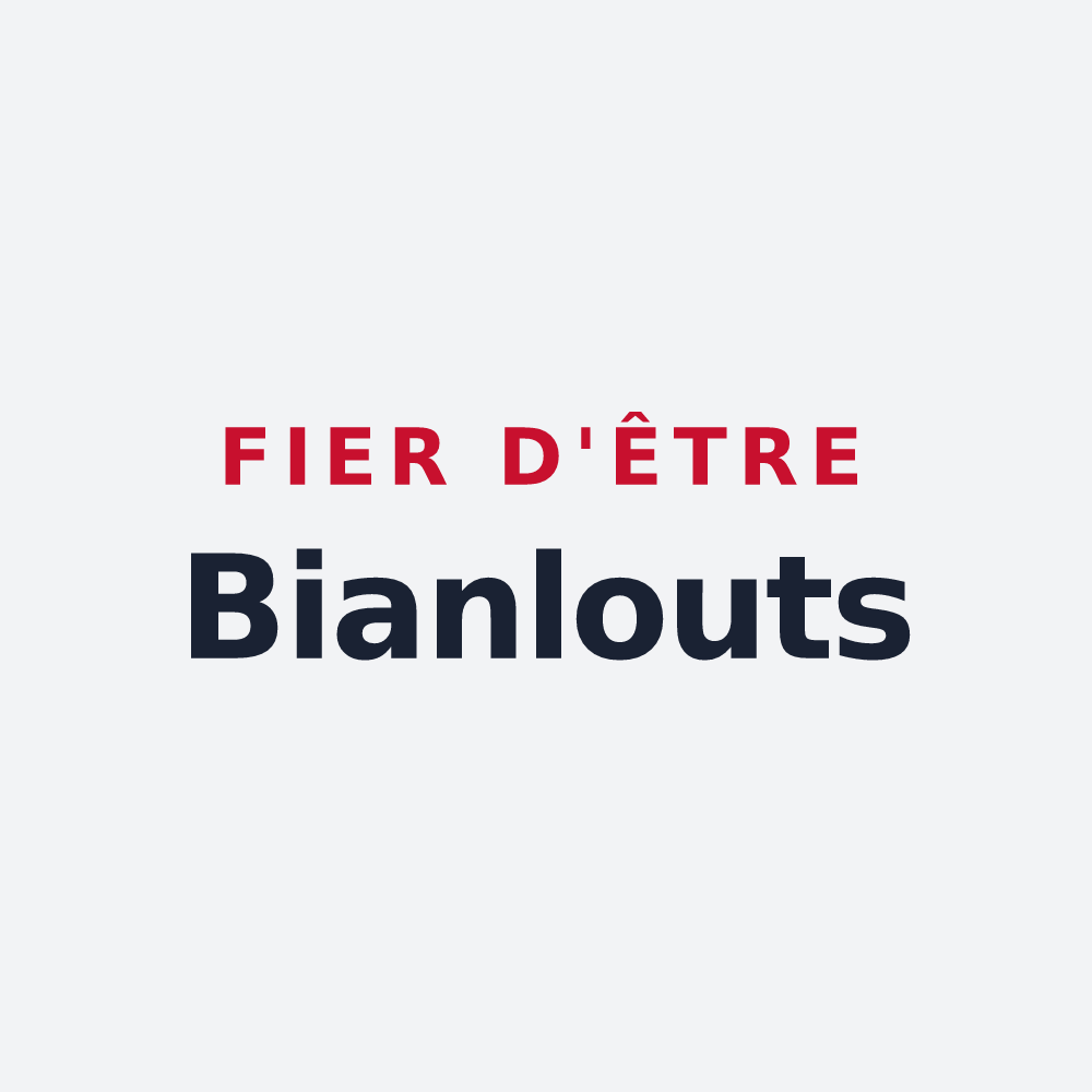 Poster « Fier d'être Bianlouts » — design pour Dogneville