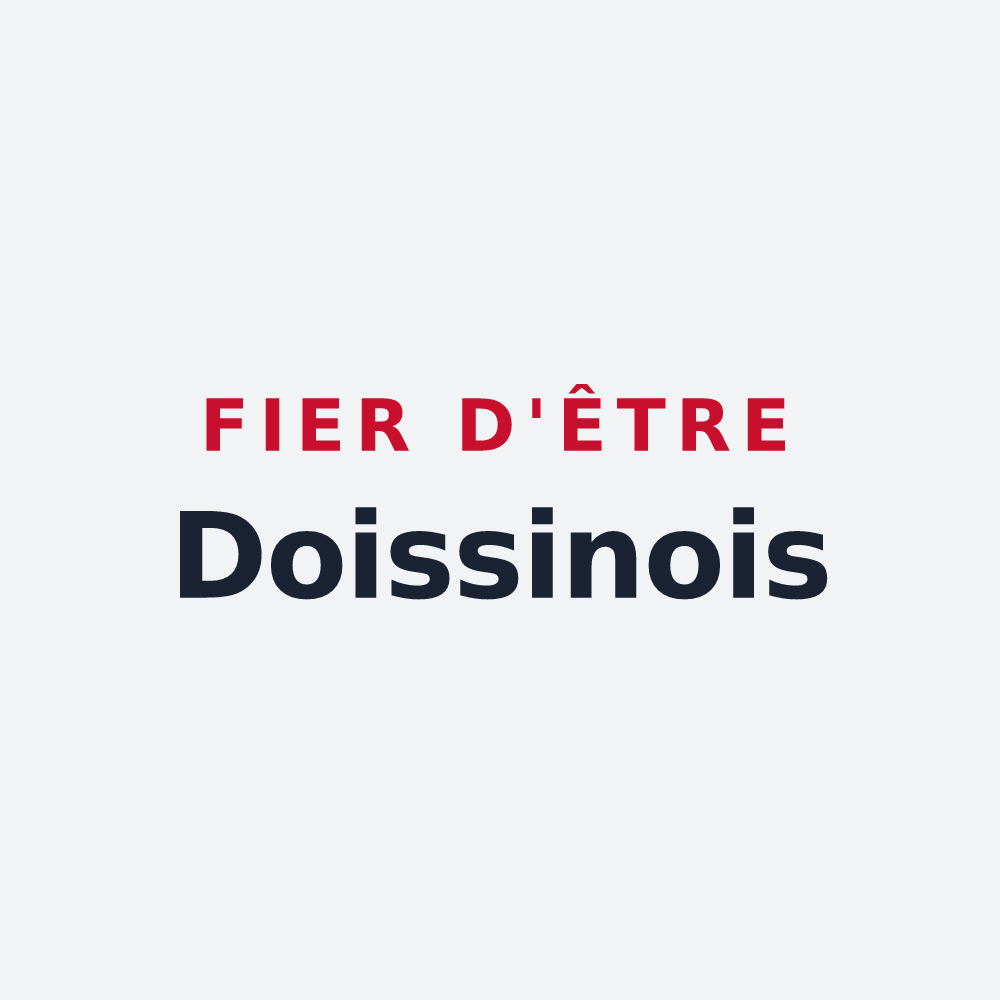 Poster « Fier d'être Doissinois » — design pour Doissin