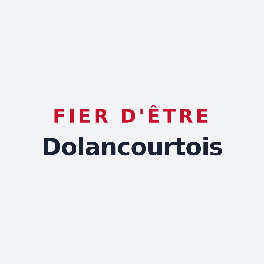 Poster « Fier d'être Dolancourtois » — design pour Dolancourt