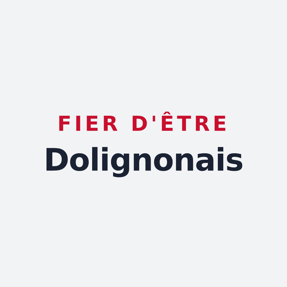Poster « Fier d'être Dolignonais » — design pour Dolignon
