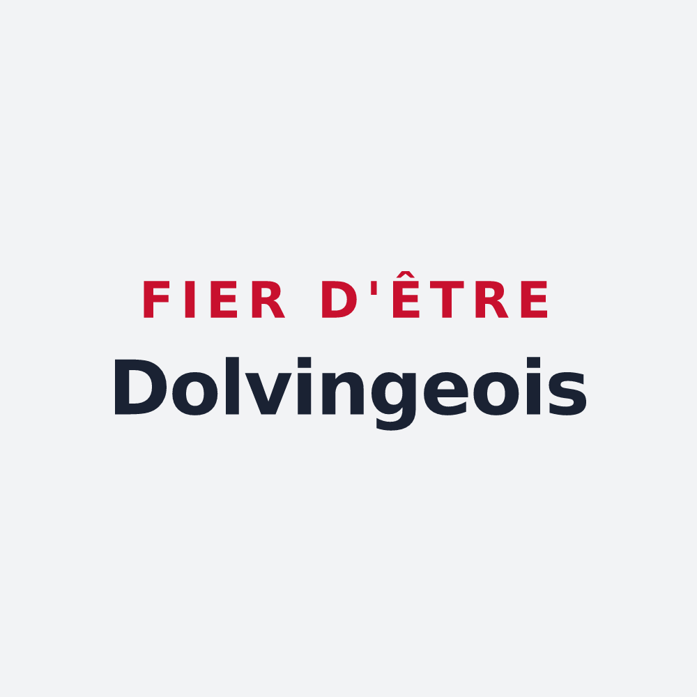 Poster « Fier d'être Dolvingeois » — design pour Dolving