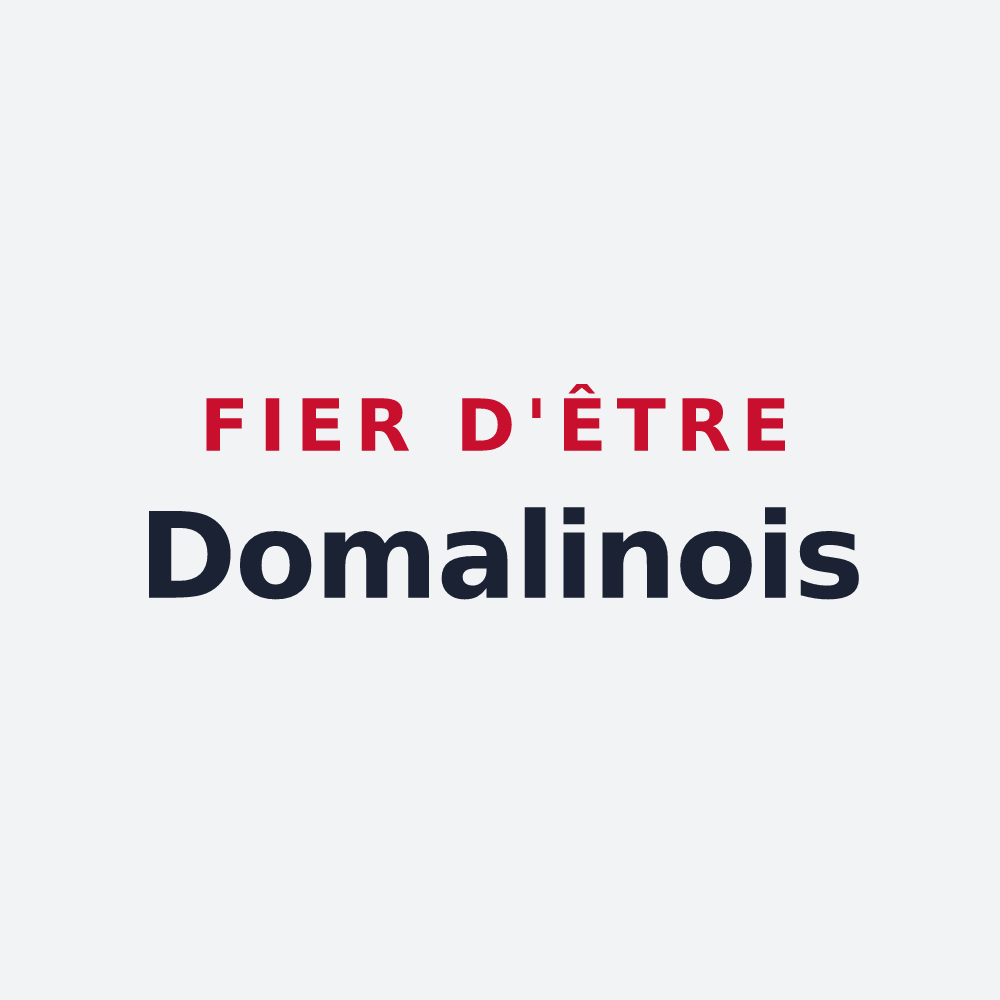 Poster « Fier d'être Domalinois » — design pour Domalain