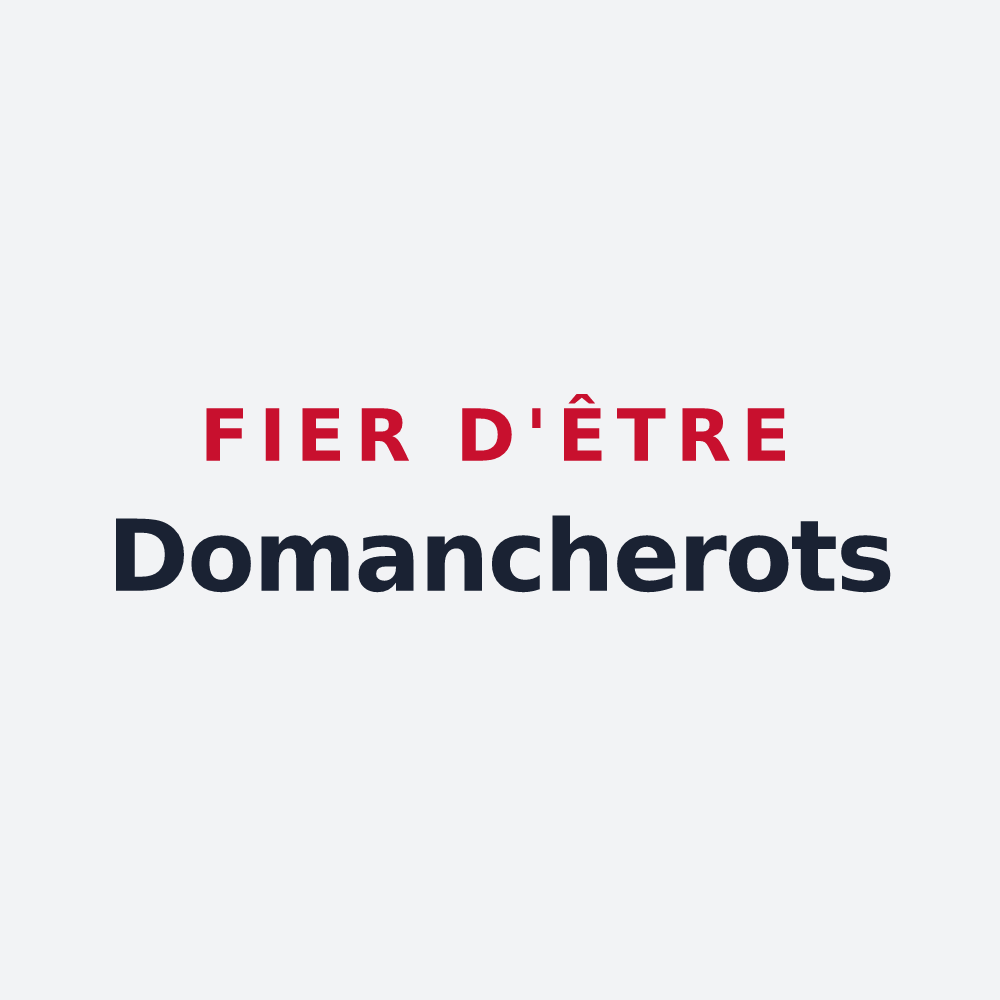 Poster « Fier d'être Domancherots » — design pour Domancy