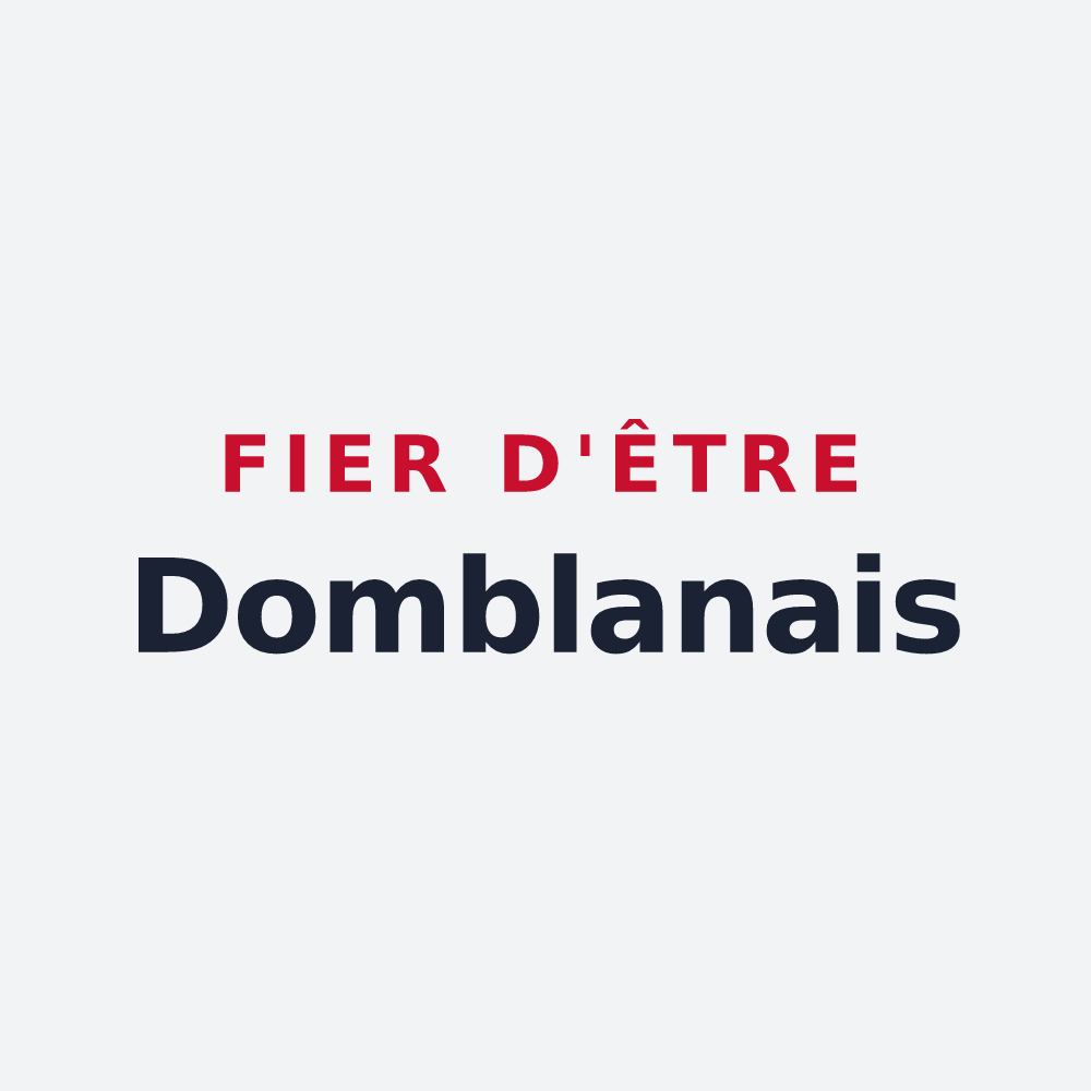 Poster « Fier d'être Domblanais » — design pour Domblans