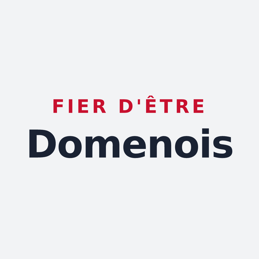 Poster « Fier d'être Domenois » — design pour Domène